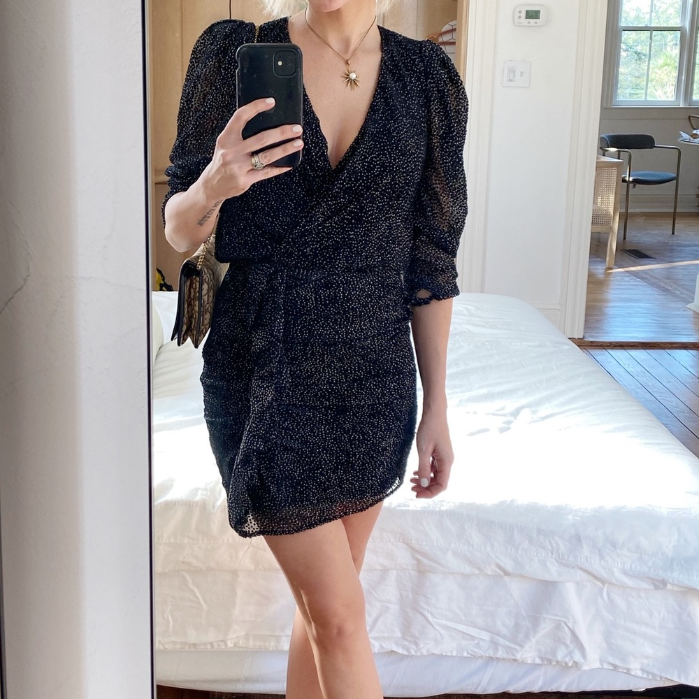 ba&sh Faux Wrap Party Dress